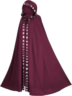 2023 Fall Fashion Windproof Hooded Open Front Cardigan, Women Long Poncho Cape Coat Winter Cloak Trench Outwear Jacket