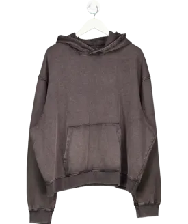 ASOS Black Basic Acid Wash Hoodie UK XXL