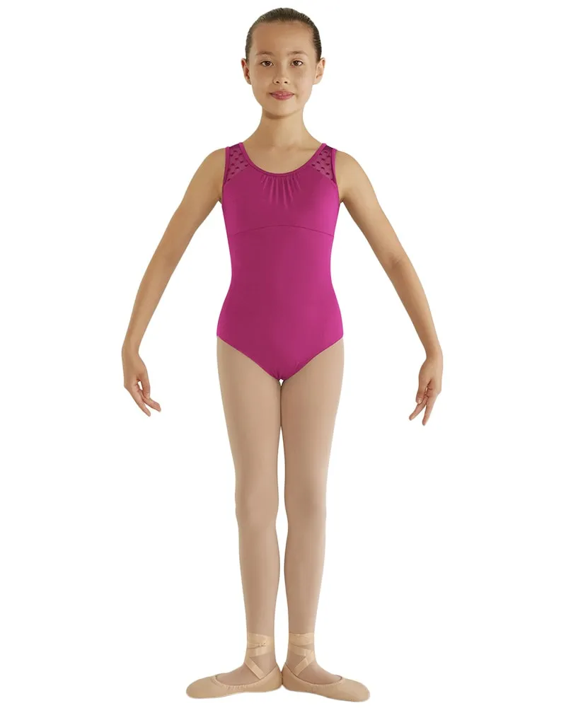 Bloch Miame Heart Mesh Back Tank Leotard - CL7905 Girls