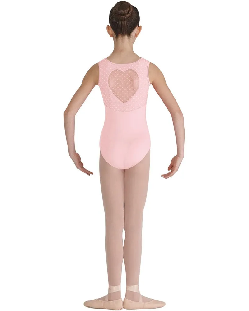 Bloch Miame Heart Mesh Back Tank Leotard - CL7905 Girls