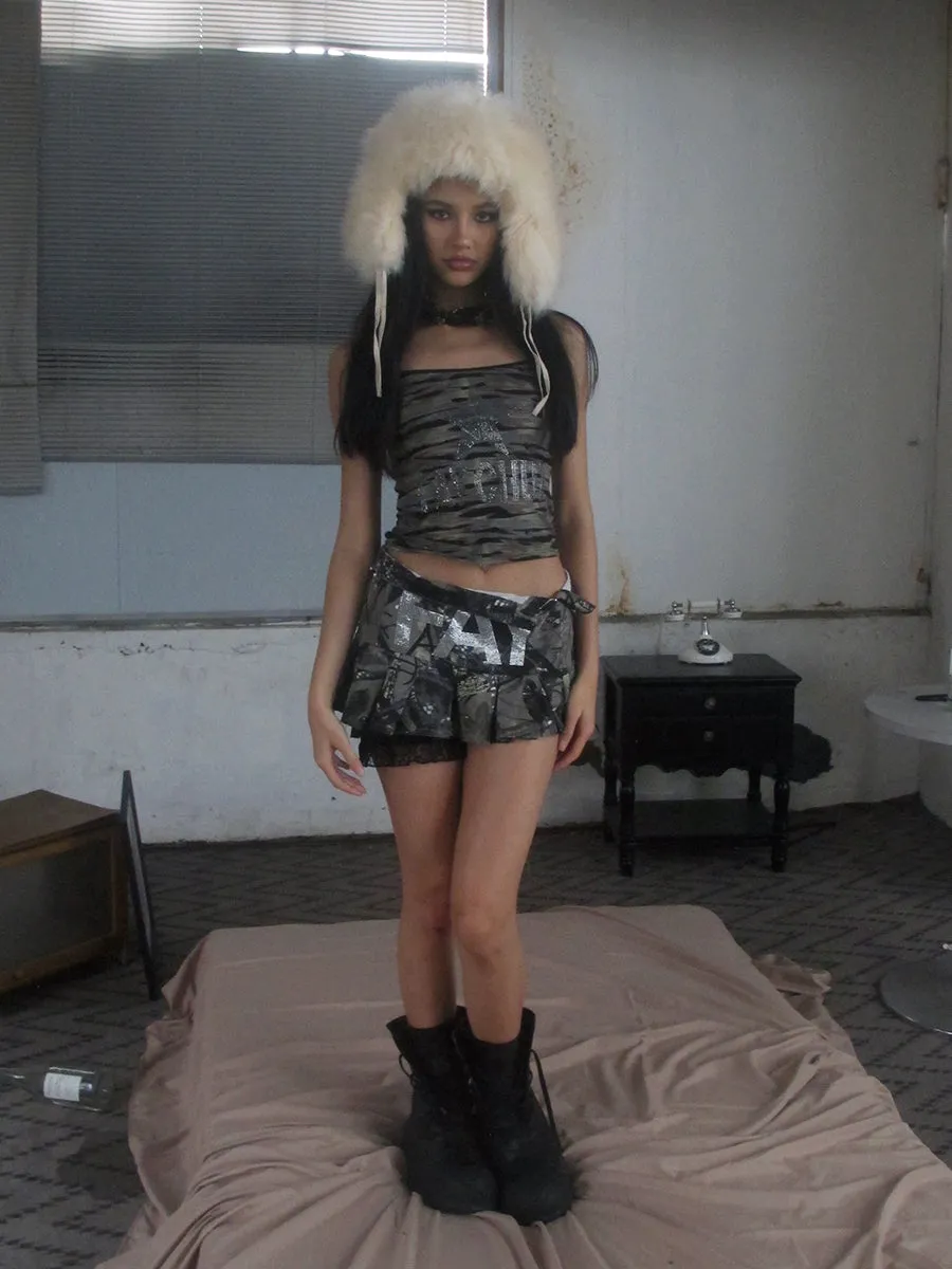 Camo Chic Rhinestone Skirt