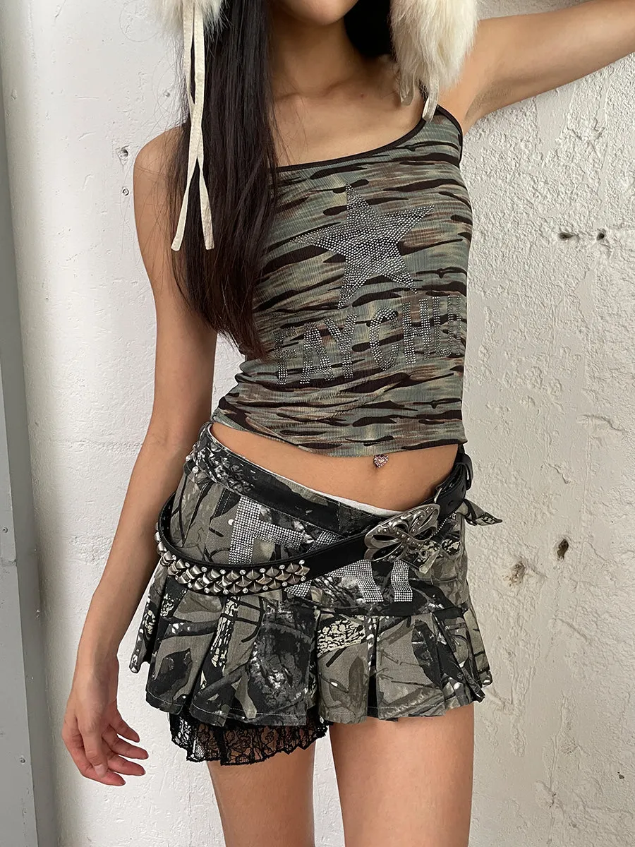 Camo Chic Rhinestone Skirt