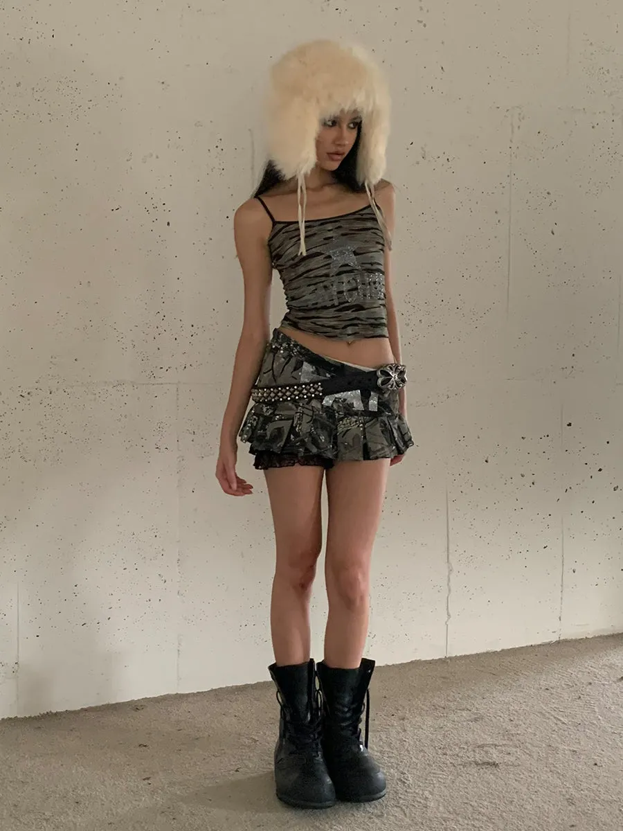Camo Chic Rhinestone Skirt