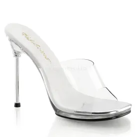 CHIC-01 Fabulicious 4 1/2" Chic Clear Sexy Shoes (Posing Shoes)