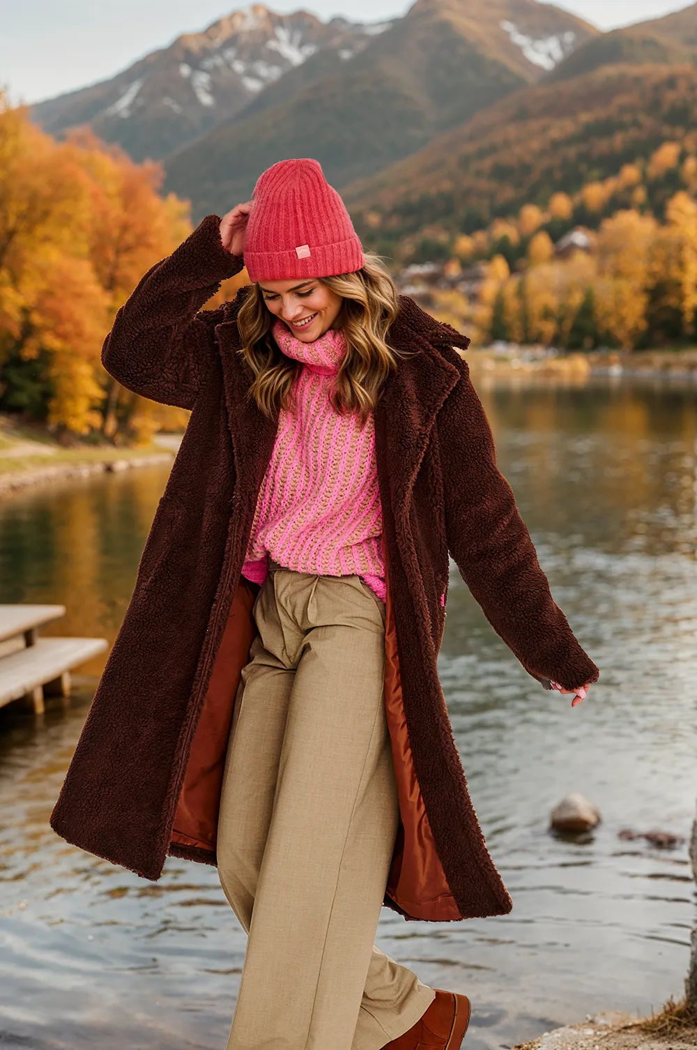 Chocolate Mist Teddy Coat