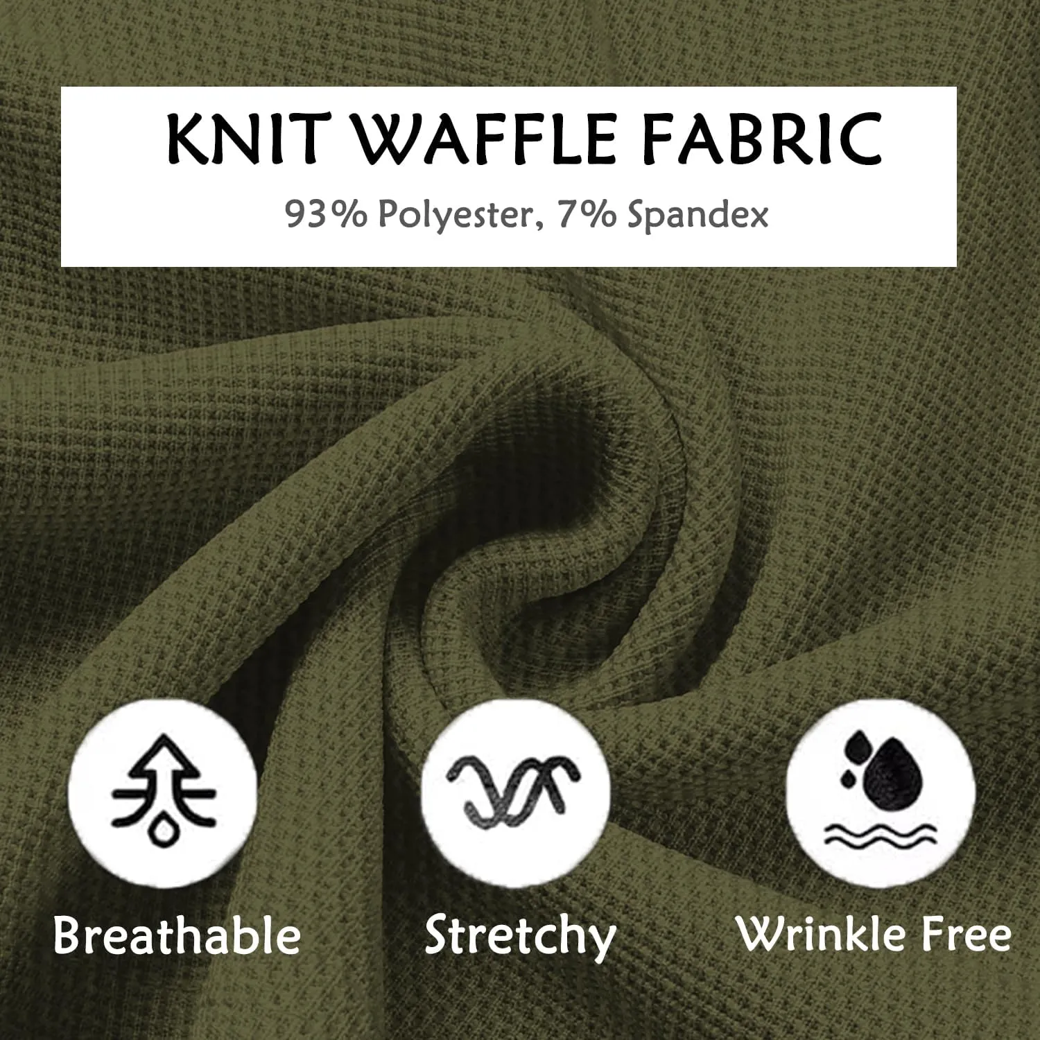 COOFANDY Men's Casual Pants Waffle Knit Yoga Pants Lightweight Sweatpants Open Bottom Lounge Trousers