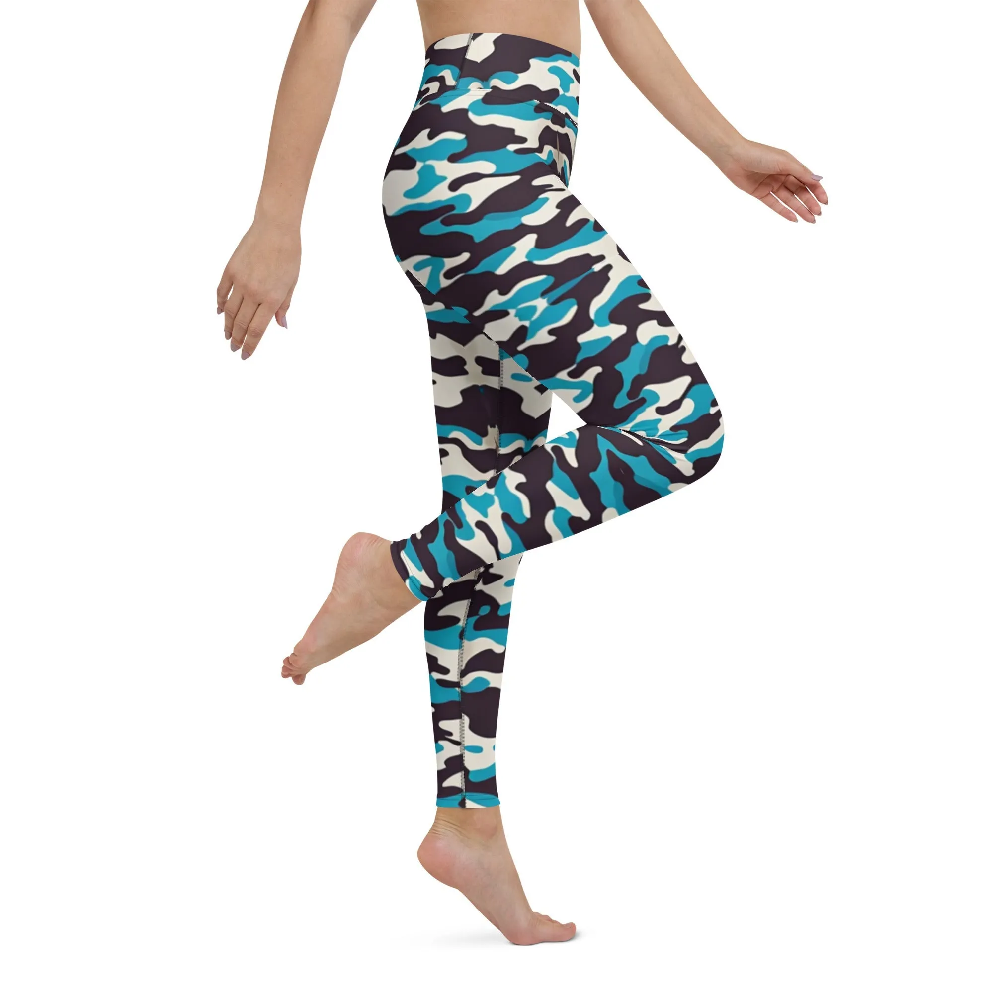 Eye-Catching Camo Yoga Leggings  |  Stretchy & Supportive