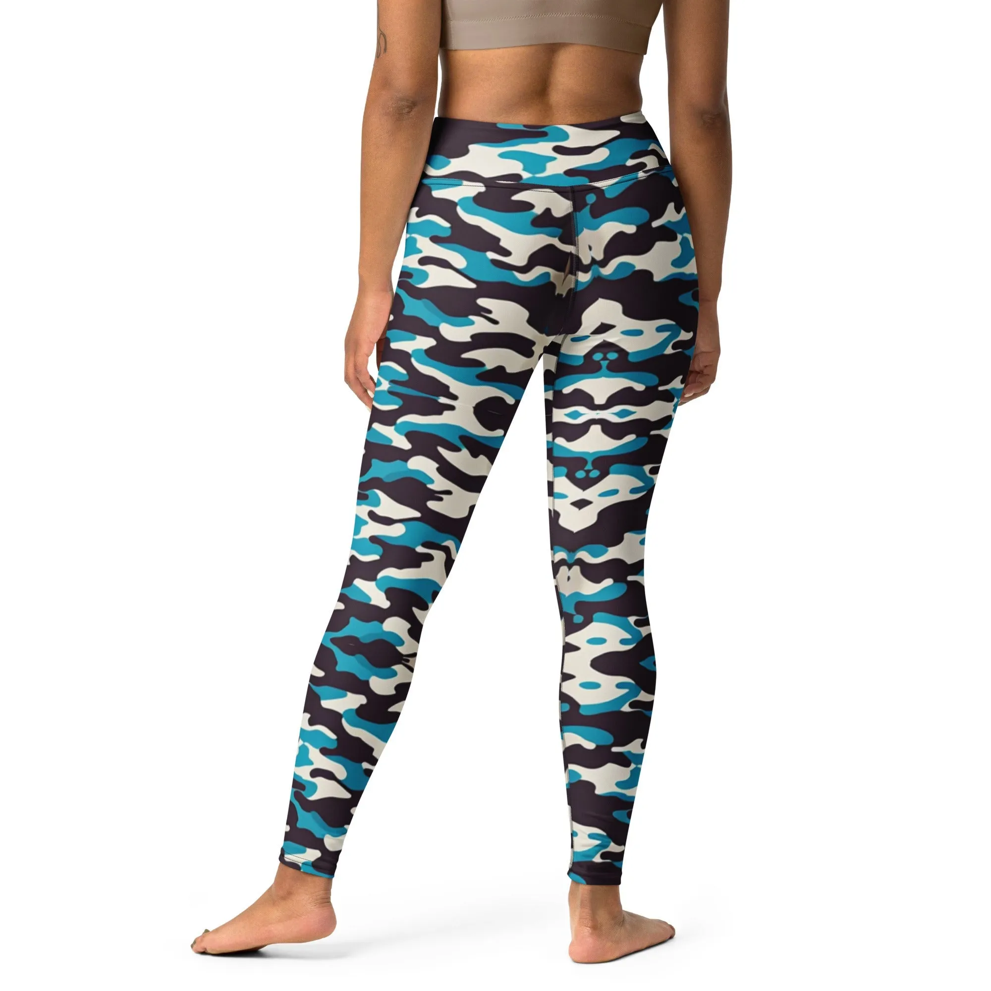 Eye-Catching Camo Yoga Leggings  |  Stretchy & Supportive