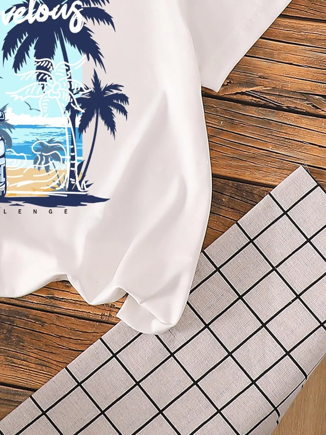 Girl's Heart Print Drop Shoulder T Shirt Casual Short Sleeve Crew Neck Graphic Tee Tops