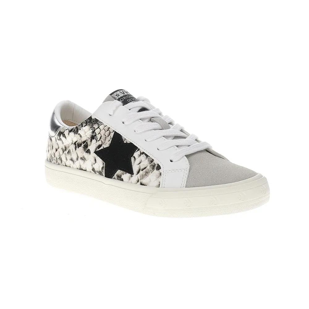 Grande Snake Print Metallic Slip On Sneakers