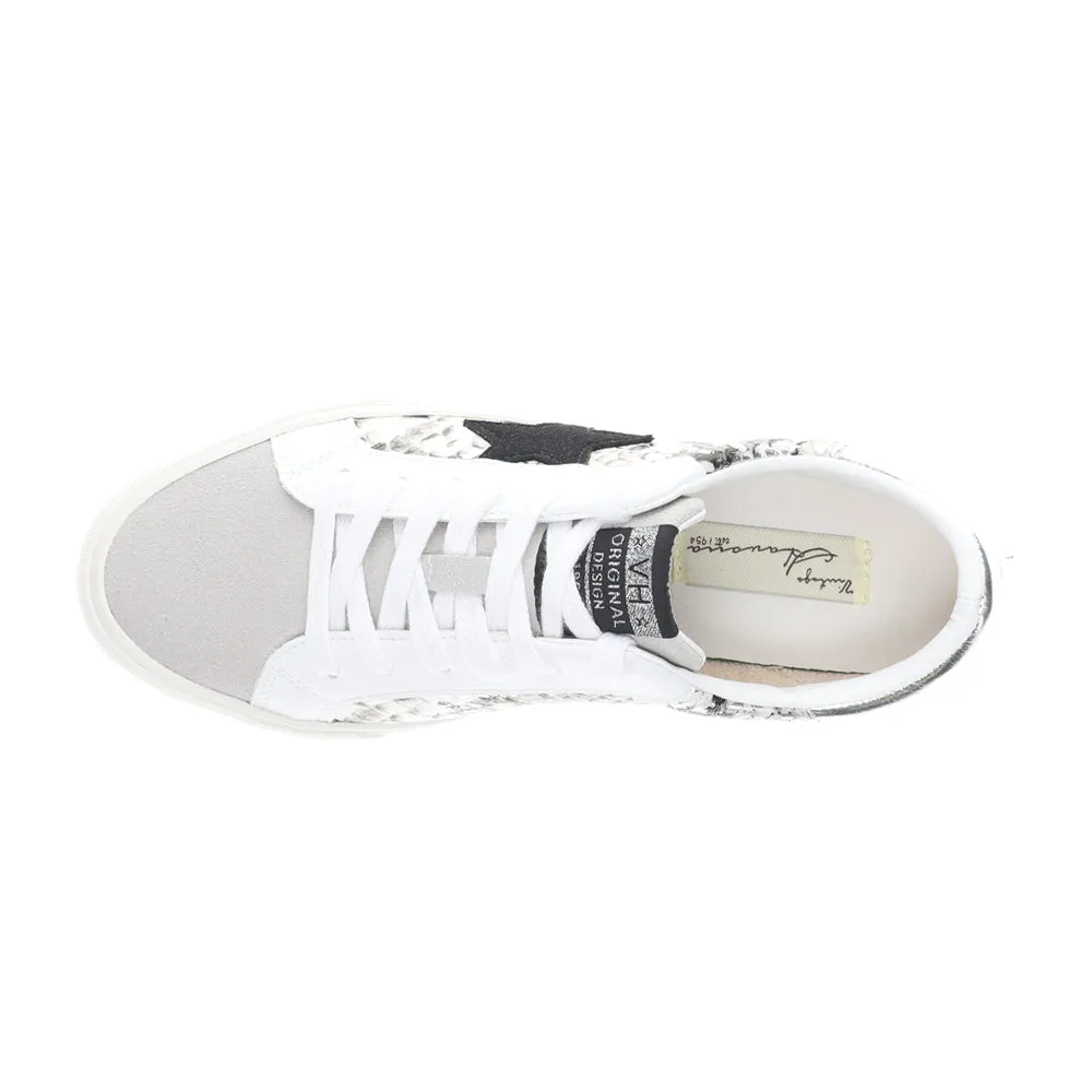 Grande Snake Print Metallic Slip On Sneakers