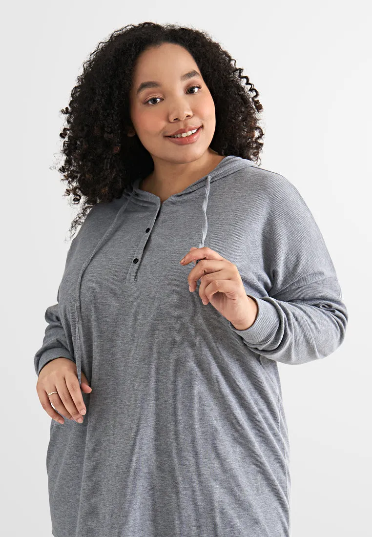 Hayden Soft Comfort Ribbed Hoodie