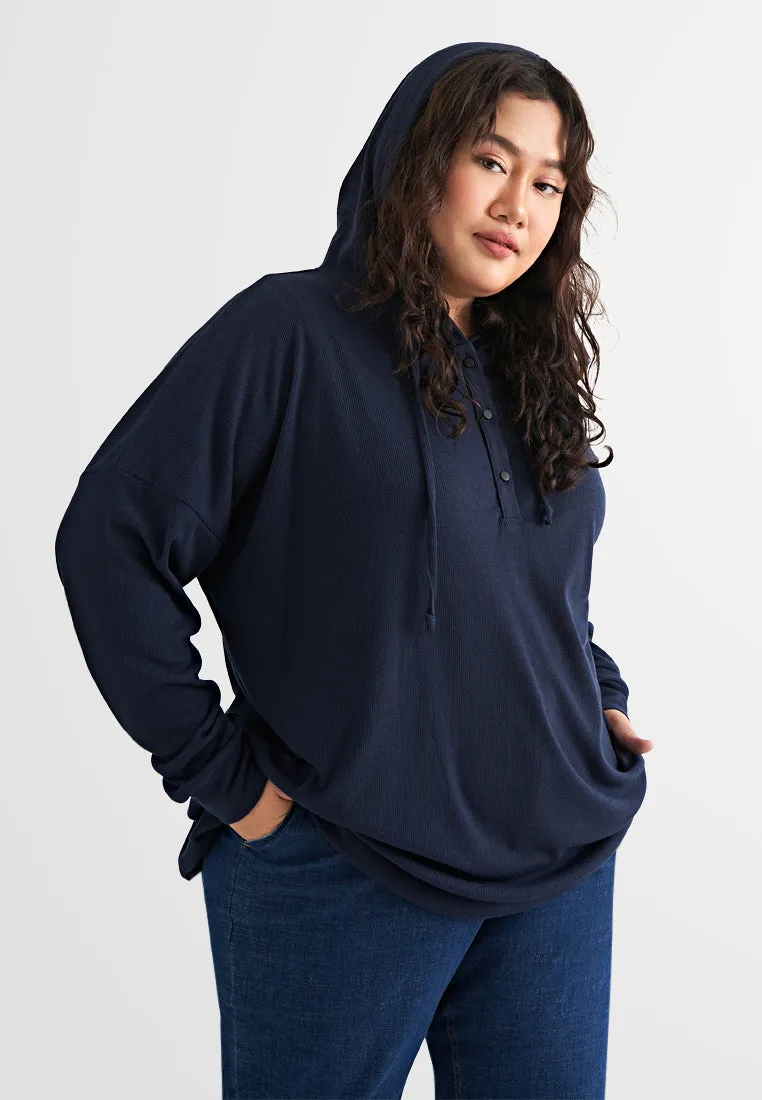 Hayden Soft Comfort Ribbed Hoodie