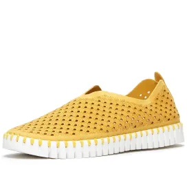 Ilse Jacobsen Tulip Golden Rod Light Weight Rounded Closed Toe Slip On Sneaker