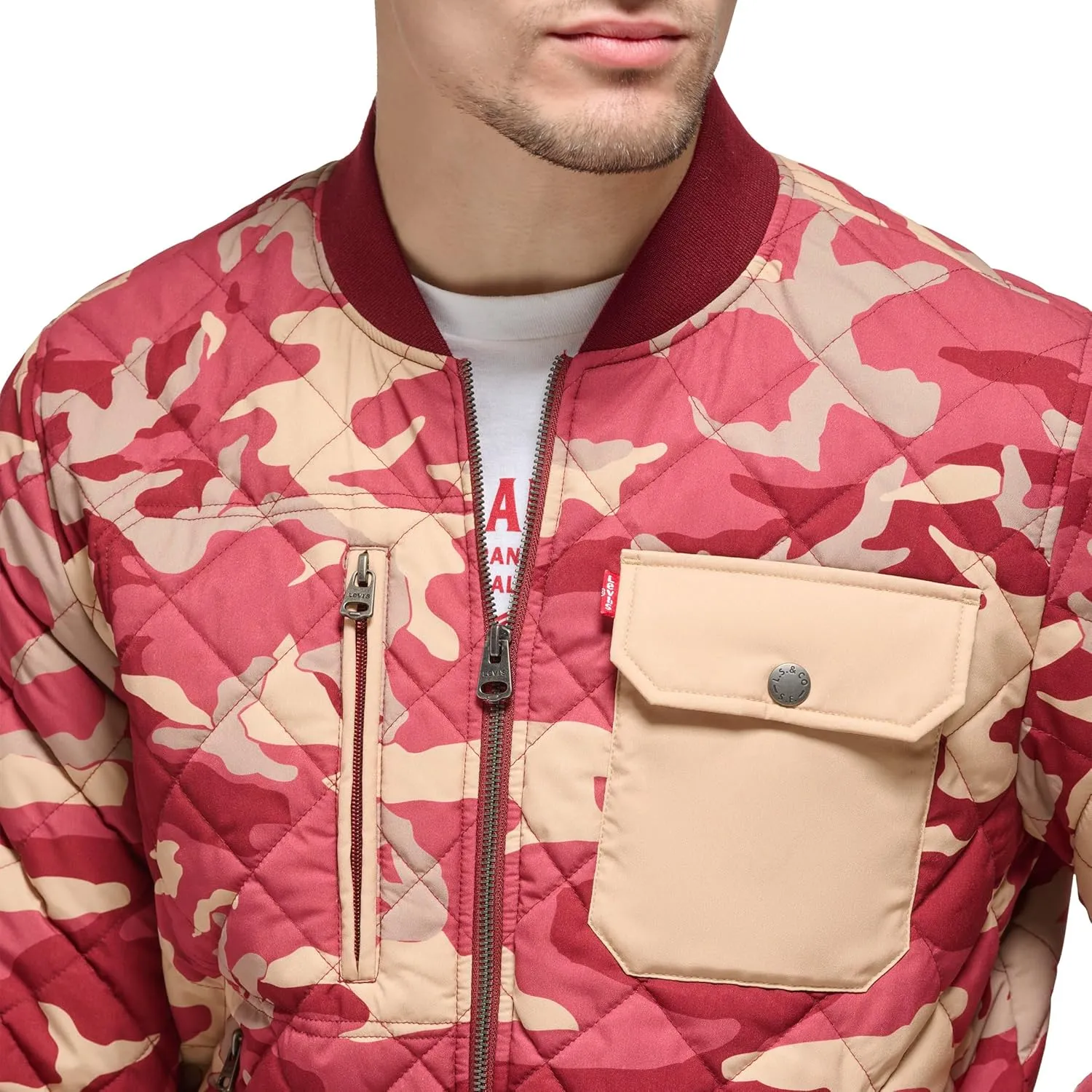 Levi's Men's Diamond Quilted Bomber Jacket