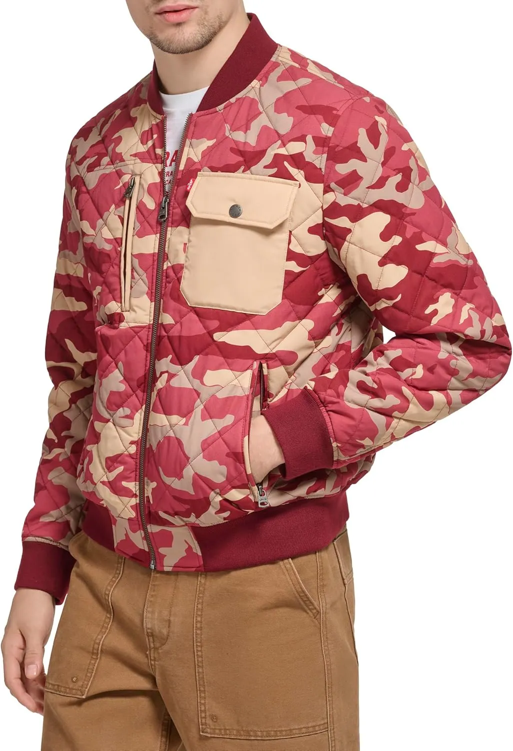 Levi's Men's Diamond Quilted Bomber Jacket