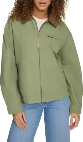 Levi's Women's Zip Up Utility Jacket with Collar Levi's Women's Zip Up Utility Jacket with Collar