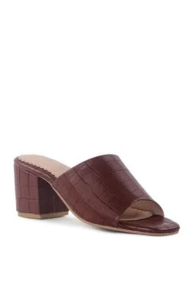 LONDON RAG DUMPLINN Slip-On Block Heel Sandal