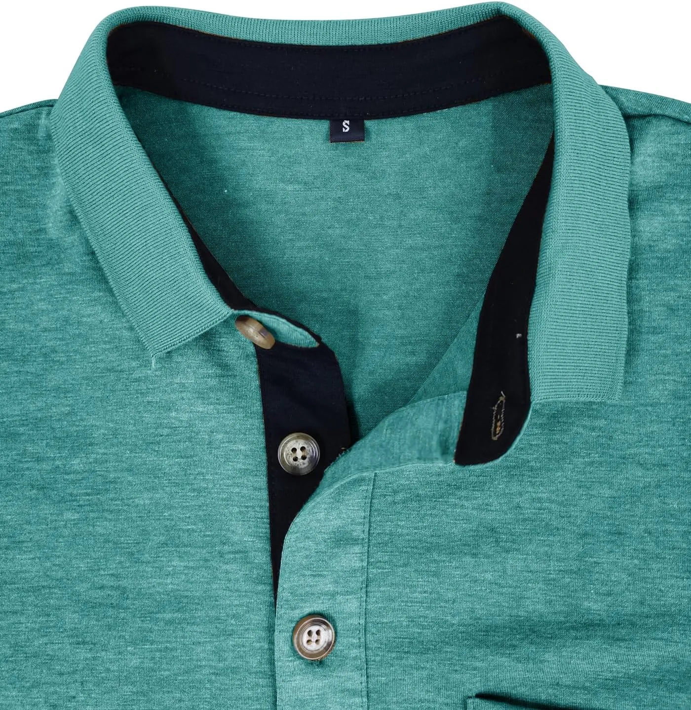 Mens Polo Shirts Casual Fashion T-Shirts Short Sleeve Button Up Golf Shirts Tops with Pocket