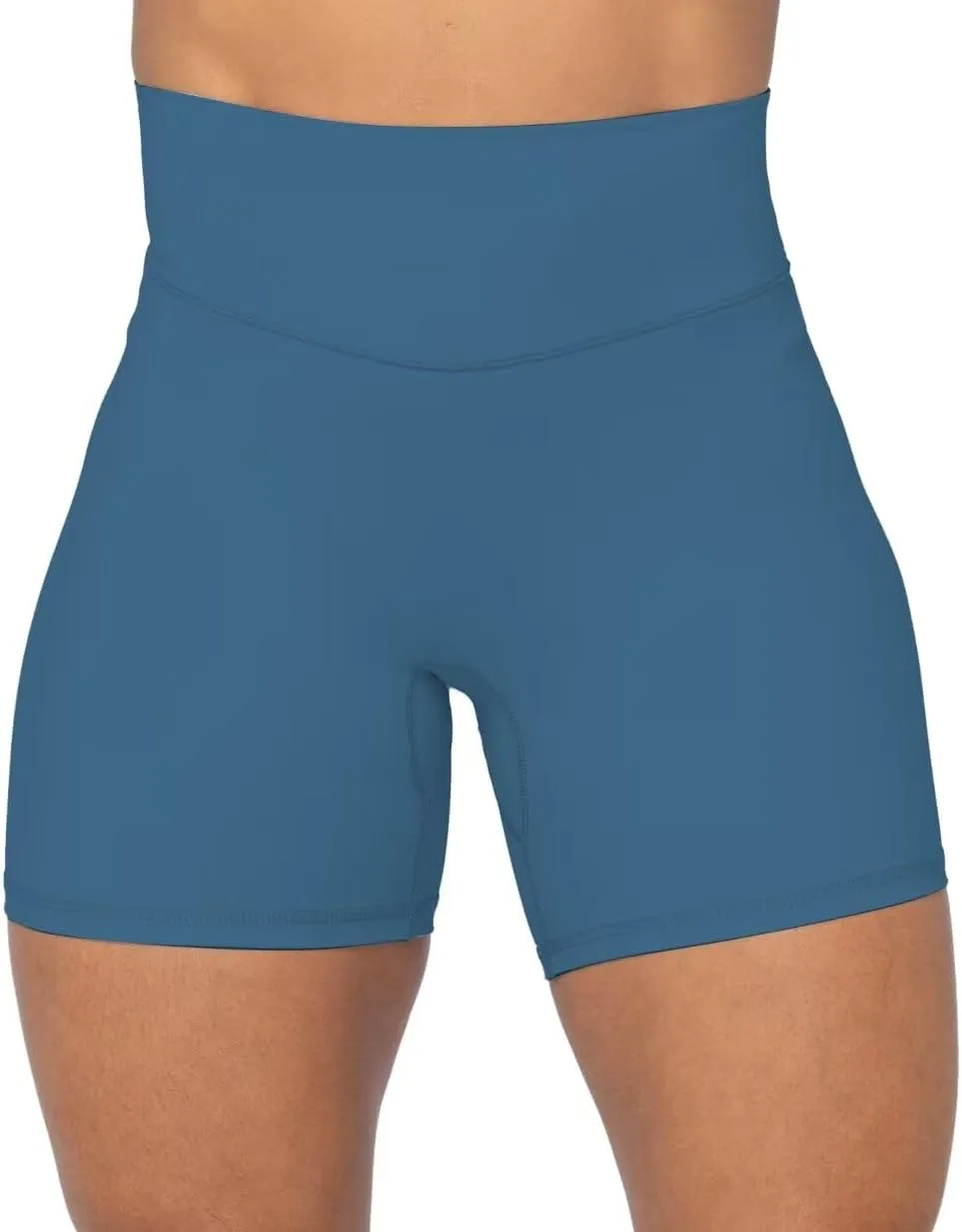 Sunzel No Front Seam High Waist Biker Shorts for Women, Squat Proof Yoga Workout Gym Bike Shorts