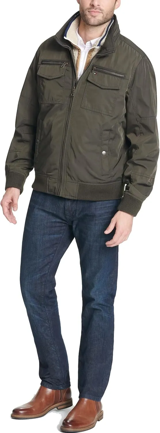Tommy Hilfiger Men's Water Resistant Performance Bomber Jacket (Standard and Big & Tall)