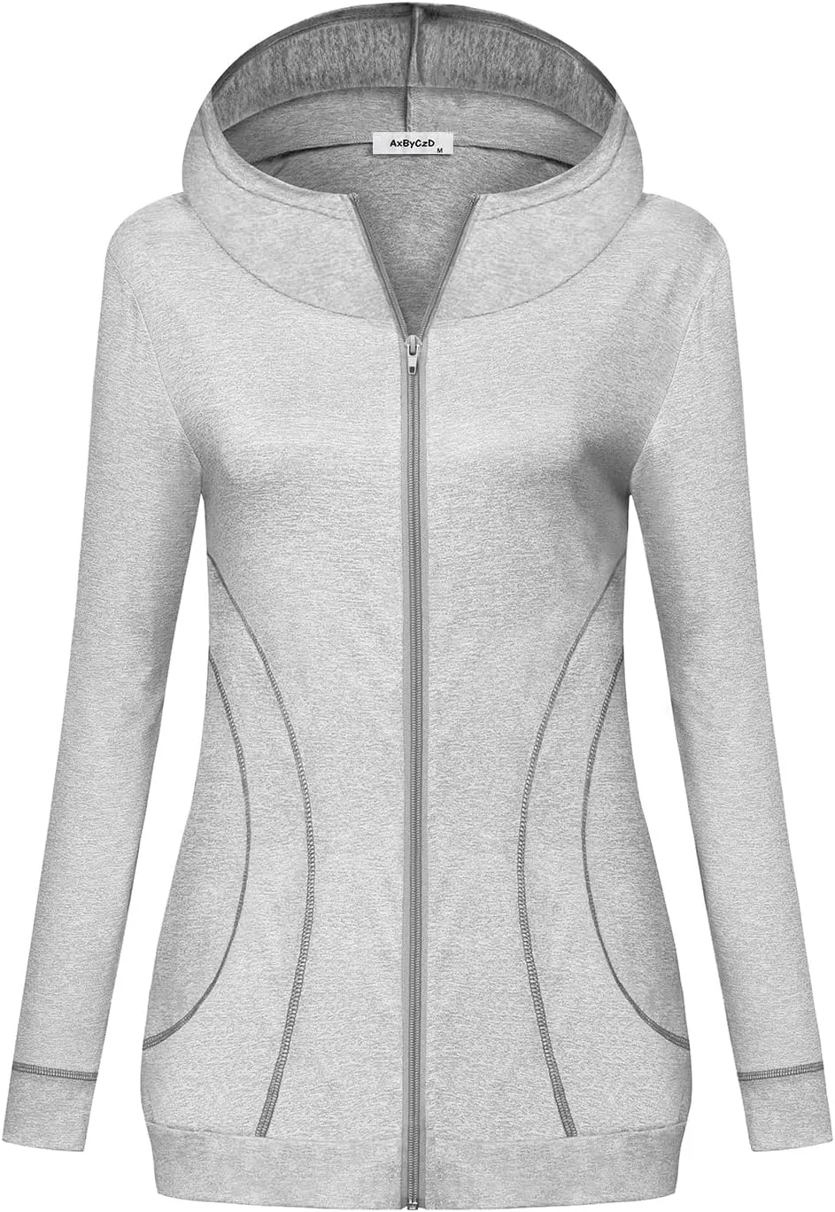 Womens Long Sleeve Zip Up Hoodies Workout Casual Sports Yoga Running Athletic Jackets