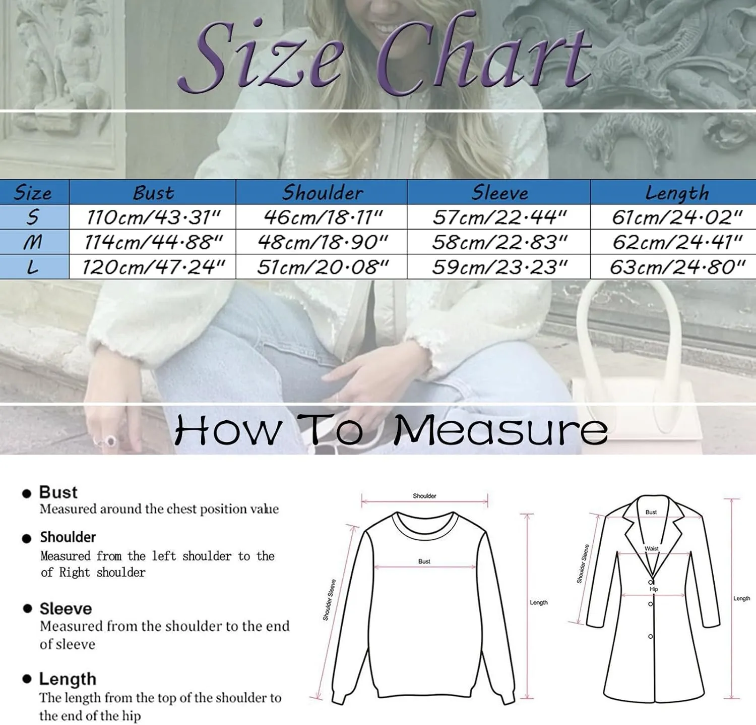 Women's Sequin Jackets Long Sleeve 2024 Winter Baseball Coats Full Zip Sweatshirts Trendy Elegant Party Outwear Tops