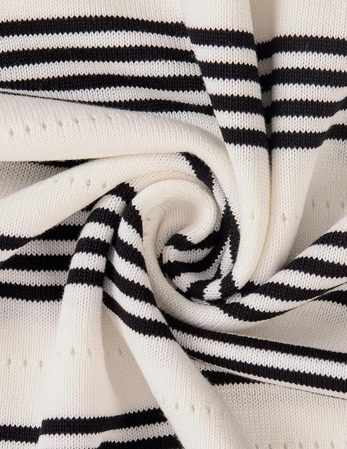 ZESICA Women's Fall Long Sleeve Striped Knit Midi Dresses Crewneck Side Slit Bodycon Sweater Dress